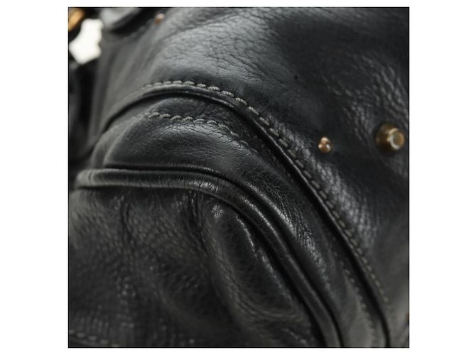 Chloé Borsa Chloe Paddington in pelle nera oro argento autenticata am12013SAM Nero D'oro - vista 10