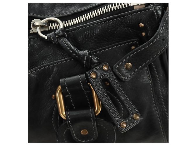 Chloé Borsa Chloe Paddington in pelle nera oro argento autenticata am12013SAM Nero D'oro - vista 16