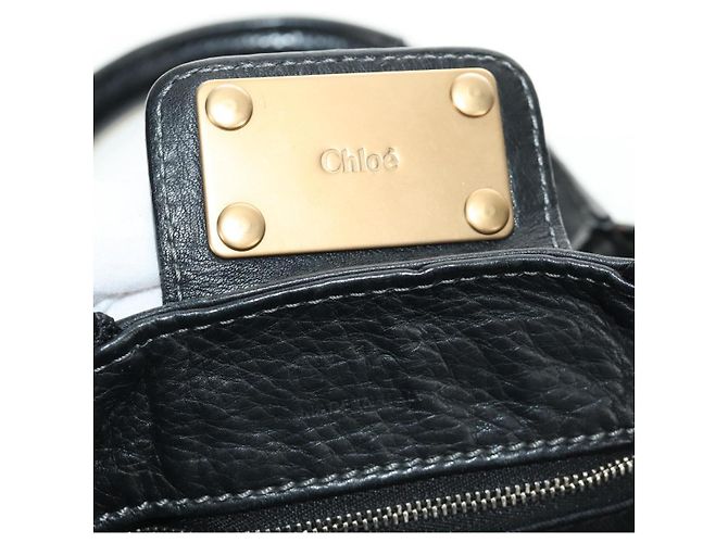 Chloé Borsa Chloe Paddington in pelle nera oro argento autenticata am12013SAM Nero D'oro - vista 17
