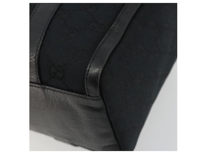 Borsa Boston GUCCI GG Canvas Abbey Nera Oro 130942 Auth 189128A Nero D'oro - vista 10