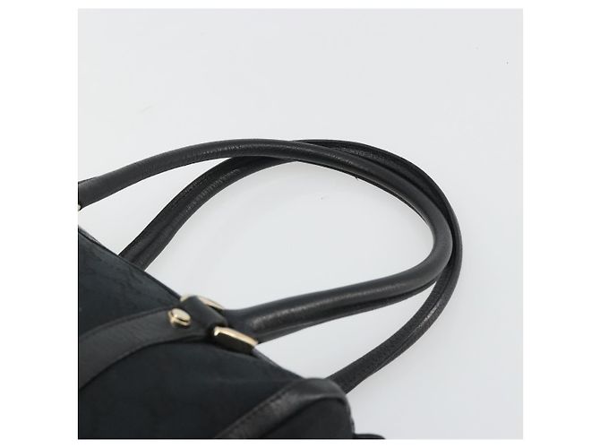 Borsa Boston GUCCI GG Canvas Abbey Nera Oro 130942 Auth 189128A Nero D'oro - vista 8