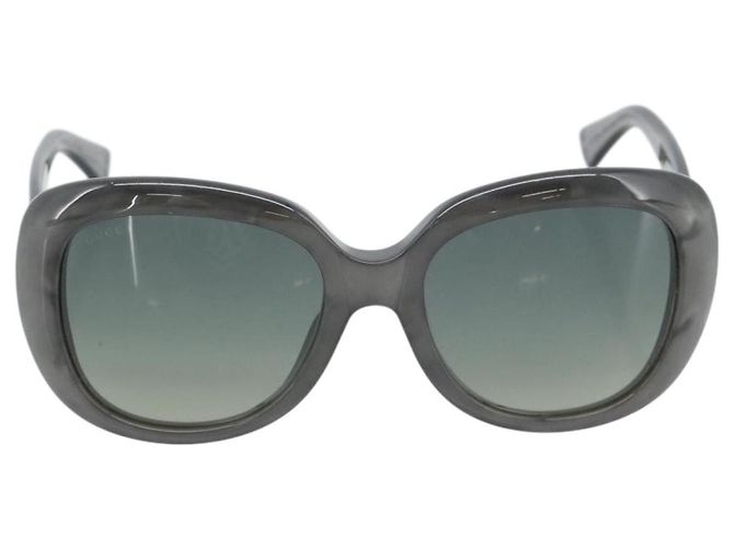 Gafas de sol GUCCI de plástico Gris Auth 188318 Castaño - vista 2