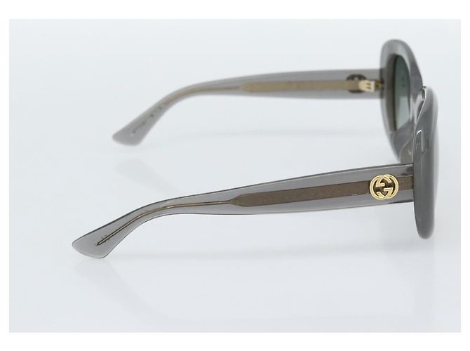 Gafas de sol GUCCI de plástico Gris Auth 188318 Castaño - vista 4