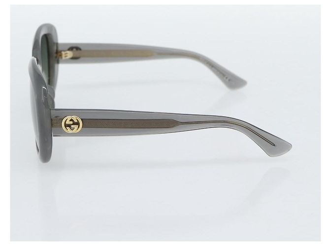 Gafas de sol GUCCI de plástico Gris Auth 188318 Castaño - vista 6