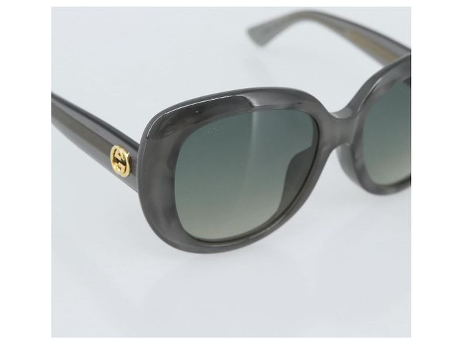 Gafas de sol GUCCI de plástico Gris Auth 188318 Castaño - vista 8