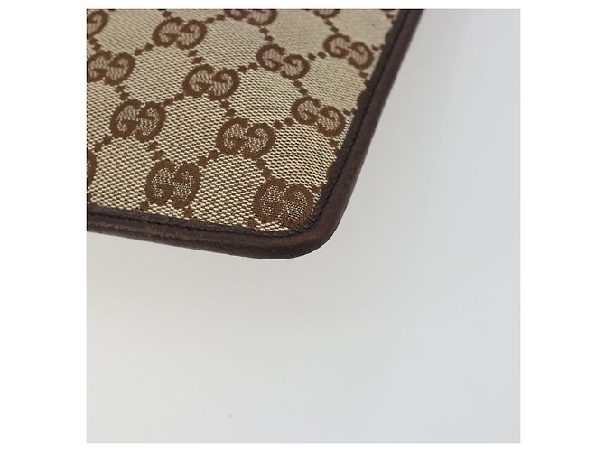 Borsa a tracolla GUCCI GG Canvas Beige Argento 27639 Auth 189298A - vista 10