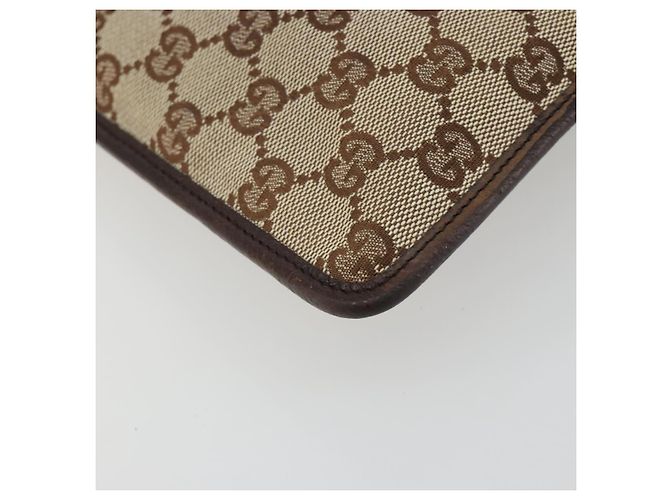 Borsa a tracolla GUCCI GG Canvas Beige Argento 27639 Auth 189298A - vista 11