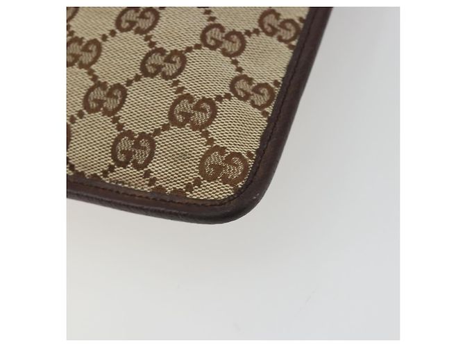 Borsa a tracolla GUCCI GG Canvas Beige Argento 27639 Auth 189298A - vista 12