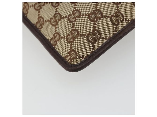 Borsa a tracolla GUCCI GG Canvas Beige Argento 27639 Auth 189298A - vista 13