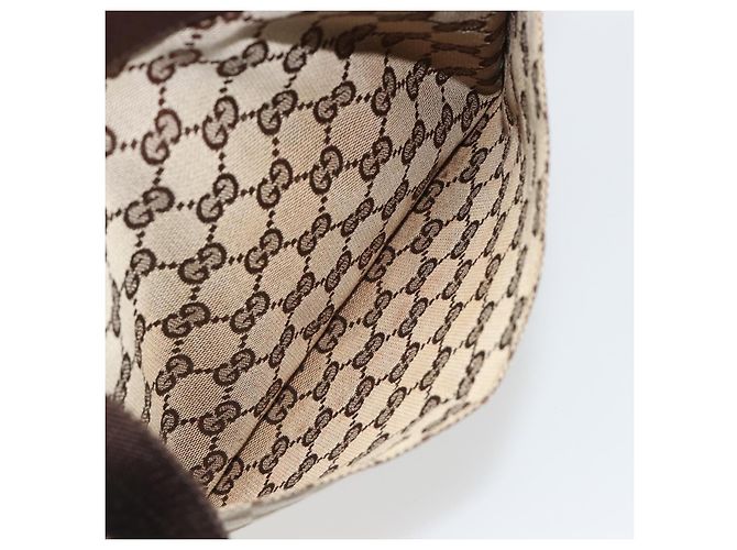 Borsa a tracolla GUCCI GG Canvas Beige Argento 27639 Auth 189298A - vista 22