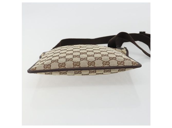 Borsa a tracolla GUCCI GG Canvas Beige Argento 27639 Auth 189298A - vista 9