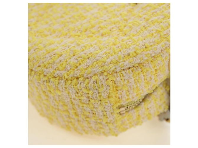 Borsa a Spalla con Catena CHANEL Tweed 2way Oro Giallo Argento CC Auth 189770M D'oro - vista 13