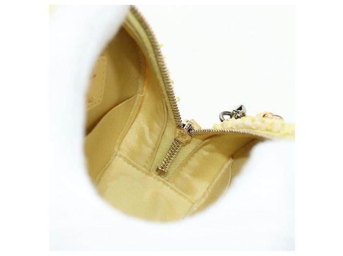 Borsa a Spalla con Catena CHANEL Tweed 2way Oro Giallo Argento CC Auth 189770M D'oro - vista 20