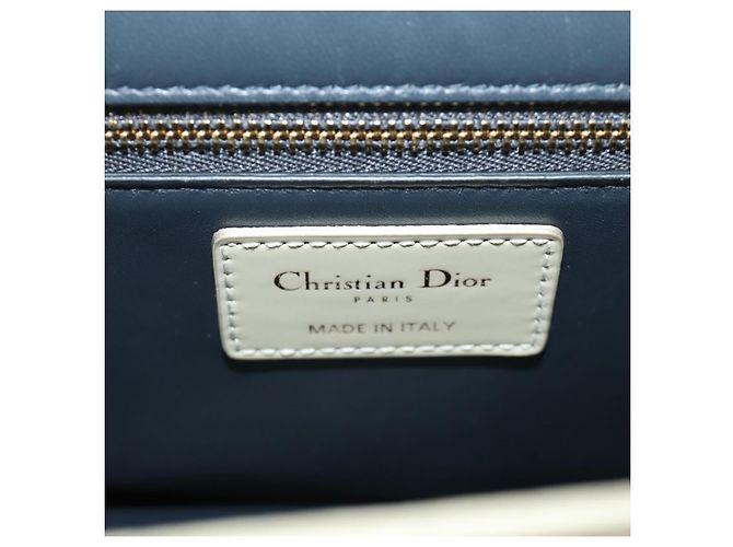Borsa a tracolla Montaigne Christian Dior in pelle vernice beige oro Auth ar13976V D'oro - vista 20