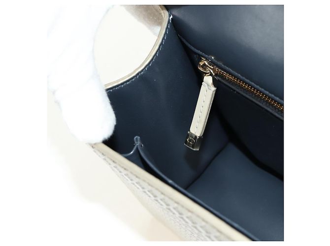 Borsa a tracolla Montaigne Christian Dior in pelle vernice beige oro Auth ar13976V D'oro - vista 23
