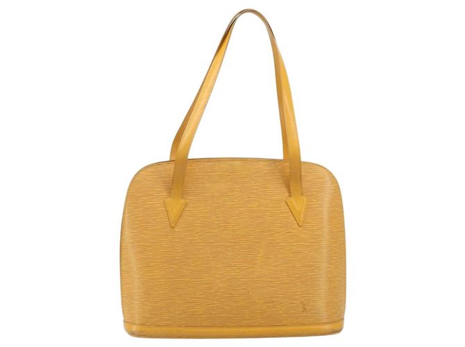 LOUIS VUITTON Epi Lussac Borsa a Spalla Gialla M52289 LV Auth bs35736 Giallo - vista 13