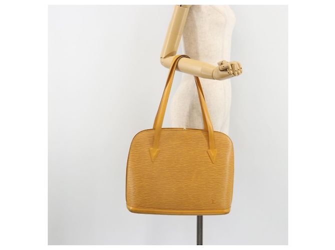 LOUIS VUITTON Epi Lussac Borsa a Spalla Gialla M52289 LV Auth bs35736 Giallo - vista 26