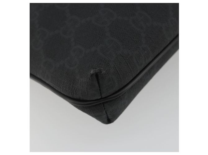 Borsa a tracolla GUCCI GG Supreme PVC Nero Argento 322279 Auth 190302 - vista 11