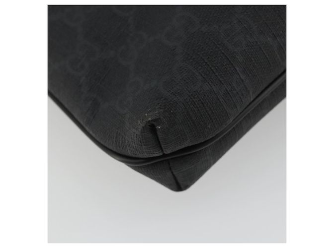 Borsa a tracolla GUCCI GG Supreme PVC Nero Argento 322279 Auth 190302 - vista 13