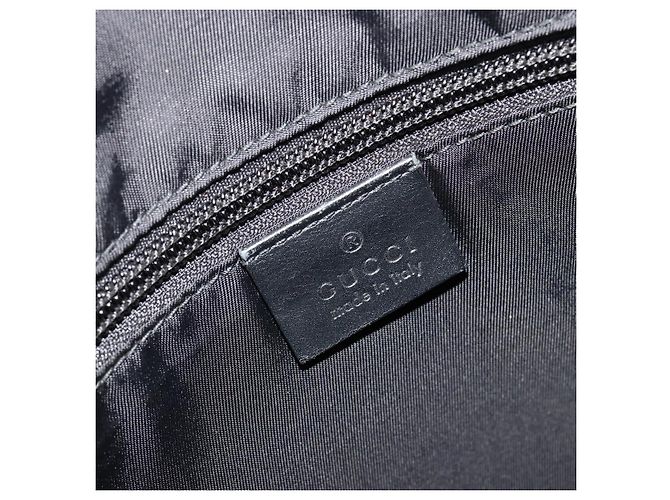 Borsa a tracolla GUCCI GG Supreme PVC Nero Argento 322279 Auth 190302 - vista 17