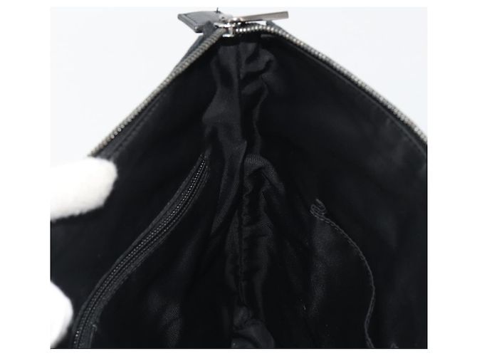 Borsa a tracolla GUCCI GG Supreme PVC Nero Argento 322279 Auth 190302 - vista 19