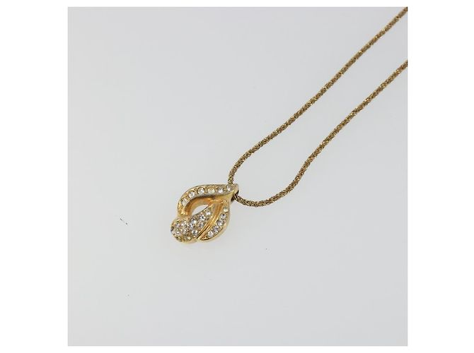 Collana Christian Dior in metallo Oro Autentica mr2612 D'oro - vista 3
