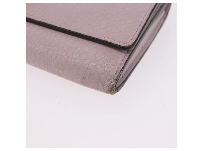 FENDI Long Wallet Leather Purple Gold 8M0427 Auth bs35938 Dourado Roxo - vista 10