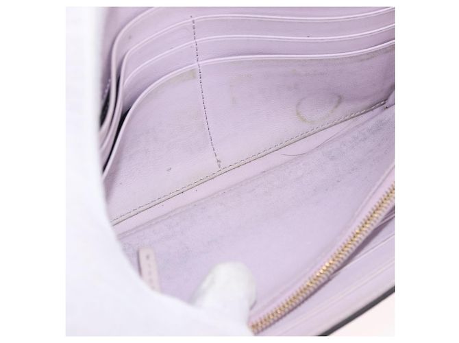 FENDI Long Wallet Leather Purple Gold 8M0427 Auth bs35938 Dourado Roxo - vista 17