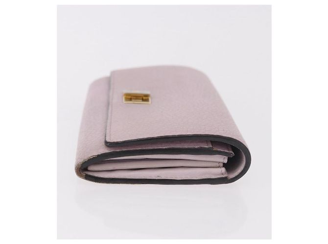 FENDI Long Wallet Leather Purple Gold 8M0427 Auth bs35938 Dourado Roxo - vista 4