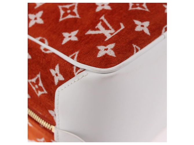 LOUIS VUITTON Monogram Jaguar LV Match Square Bag Orange M46212 Auth 186370SAM Arancione - vista 13