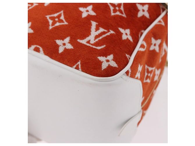 LOUIS VUITTON Monogram Jaguar LV Match Square Bag Orange M46212 Auth 186370SAM Arancione - vista 16