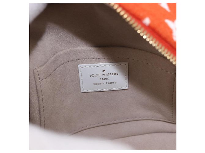 LOUIS VUITTON Monogram Jaguar LV Match Square Bag Orange M46212 Auth 186370SAM Arancione - vista 18