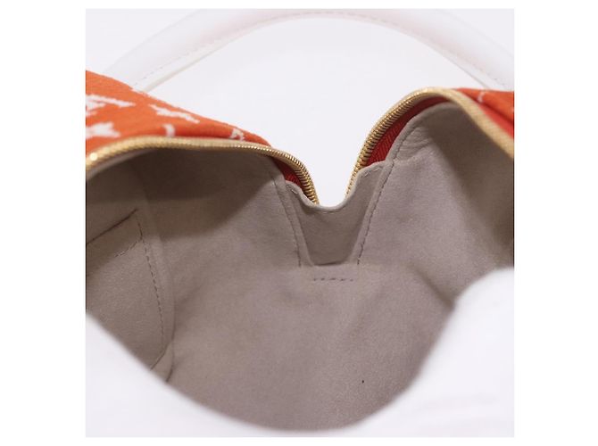LOUIS VUITTON Monogram Jaguar LV Match Square Bag Orange M46212 Auth 186370SAM Arancione - vista 20