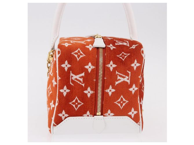 LOUIS VUITTON Monogram Jaguar LV Match Square Bag Orange M46212 Auth 186370SAM Arancione - vista 4