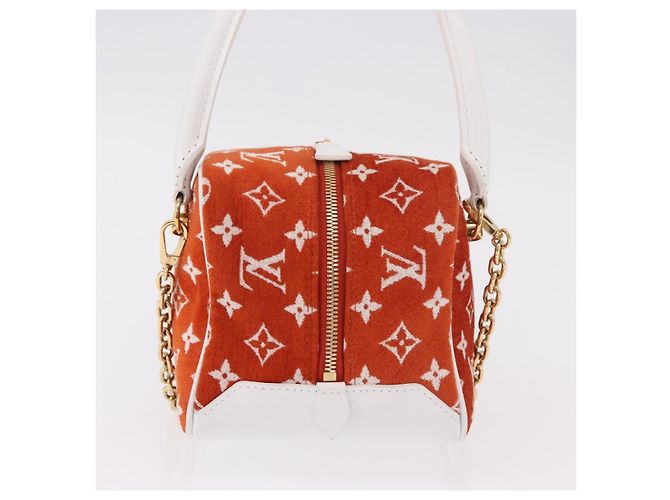LOUIS VUITTON Monogram Jaguar LV Match Square Bag Orange M46212 Auth 186370SAM Arancione - vista 5