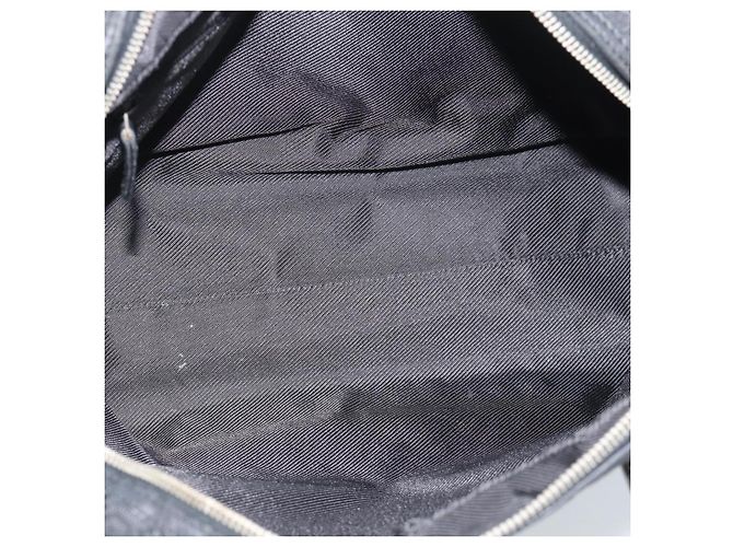 Borsa GUCCI GG Canvas Nera Argento 002 1115 Auth 189936 Nero - vista 17