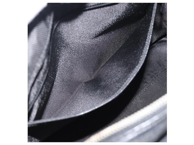 Borsa GUCCI GG Canvas Nera Argento 002 1115 Auth 189936 Nero - vista 21