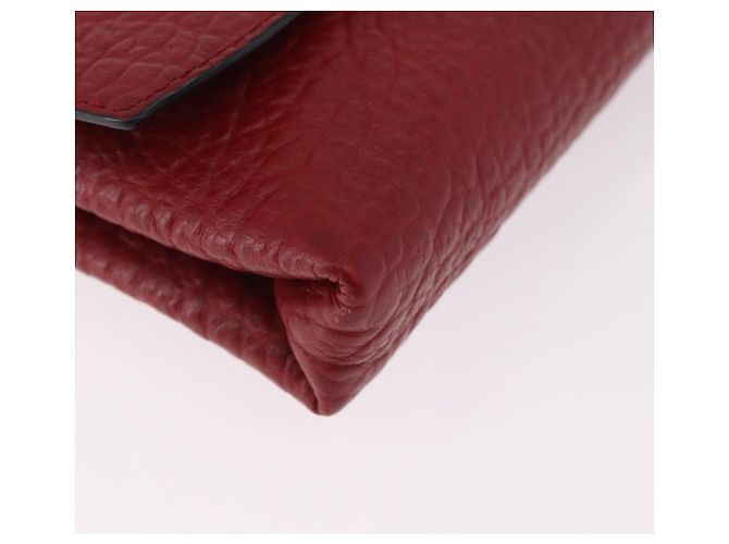 Borsa a Spalla BURBERRY in Pelle Rossa e Oro Auth ka5014A Rosso D'oro - vista 11