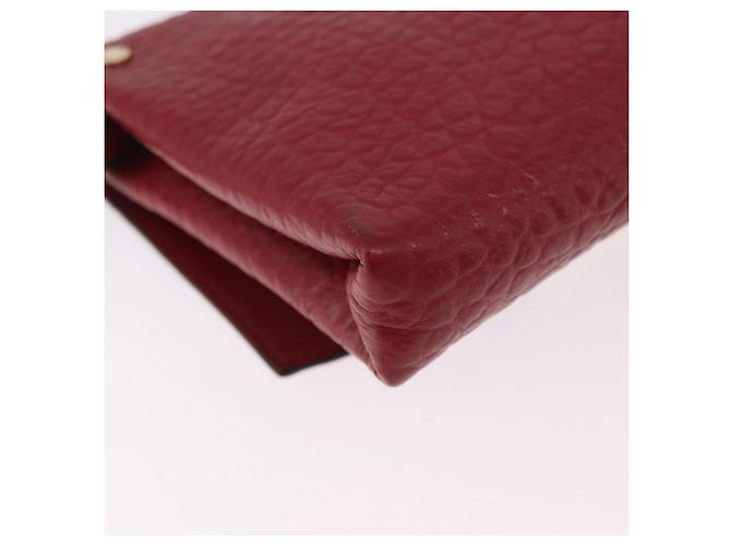 Borsa a Spalla BURBERRY in Pelle Rossa e Oro Auth ka5014A Rosso D'oro - vista 13