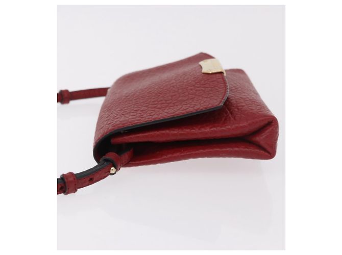 Borsa a Spalla BURBERRY in Pelle Rossa e Oro Auth ka5014A Rosso D'oro - vista 5