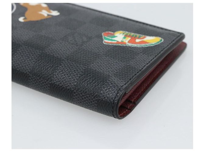 LOUIS VUITTON Damier Graphite Porte Feuille Brother Long Wallet LV Auth 189789M Damier ebene - vista 14