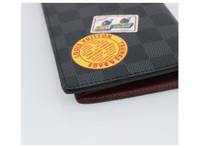 LOUIS VUITTON Damier Graphite Porte Feuille Brother Long Wallet LV Auth 189789M Damier ebene - vista 16