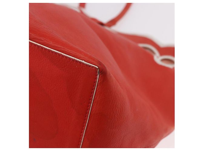Céline CELINE Tote Bag Leder Orange Auth bs35811A - Ansicht 14