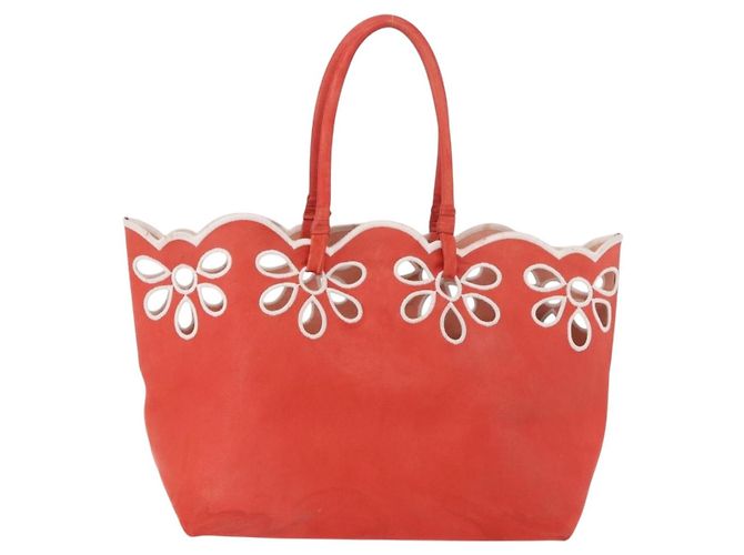 Céline CELINE Tote Bag Leder Orange Auth bs35811A - Ansicht 2