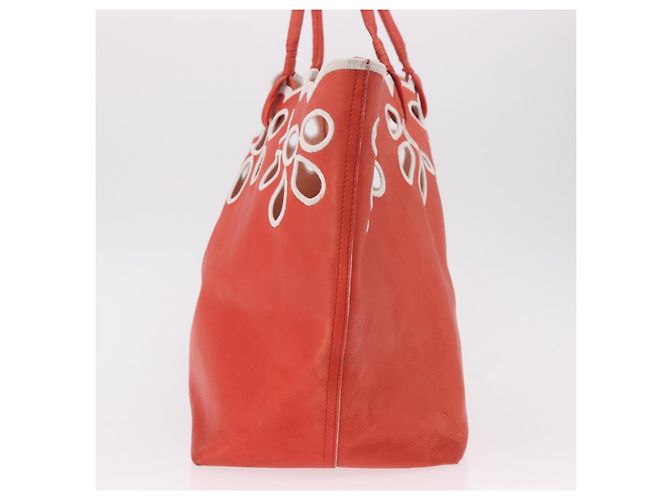 Céline CELINE Tote Bag Leder Orange Auth bs35811A - Ansicht 5