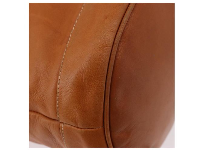 Céline Borsa a coulisse CELINE Triomphe in pelle marrone Auth 190563 - vista 11
