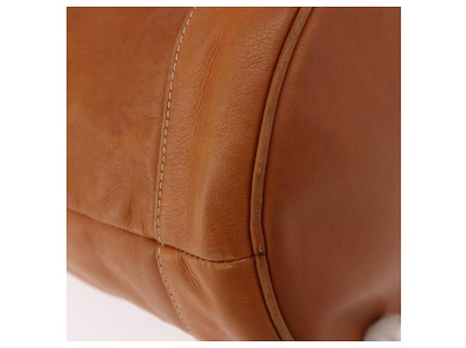 Céline Borsa a coulisse CELINE Triomphe in pelle marrone Auth 190563 - vista 13