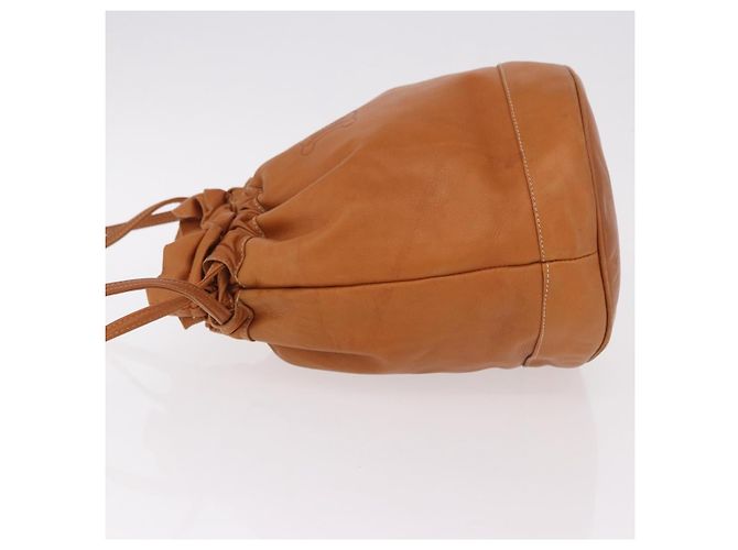 Céline Borsa a coulisse CELINE Triomphe in pelle marrone Auth 190563 - vista 5