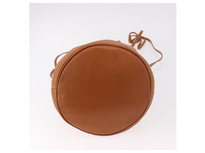 Céline Borsa a coulisse CELINE Triomphe in pelle marrone Auth 190563 - vista 9