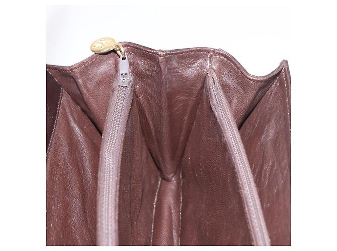 Céline Borsa a Spalla CELINE C Saluki Marrone Oro Auth bs35956 D'oro - vista 18
